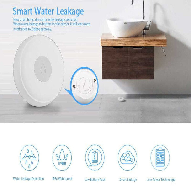 Senzor smart apa wifi simplu /cu sonerie, zigbee, TUYA Senzor smart apa wifi simplu /cu sonerie, zigbee, TUYA